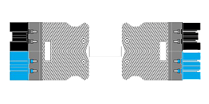 Luminaire 6 Pole to 6 Pole lead