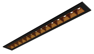 Rubini Accent Black Bezel Copper Baffle