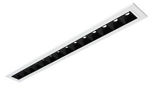 Rubini Accent White Bezel Black Baffle