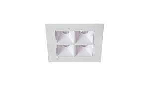 Rubini Recessed 4 White Bezel White Baffle