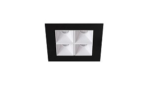 Rubini Recessed 4 Black Bezel White Baffle