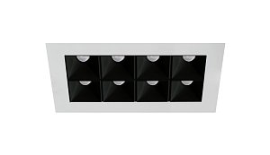 Rubini Recessed 8 White Bezel Black Baffle