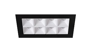 Rubini Recessed 8 Black Bezel White Baffle