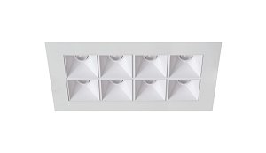 Rubini Recessed 8 White Bezel White Baffle