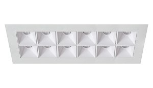 Rubini Recessed 12 White Bezel White Baffle